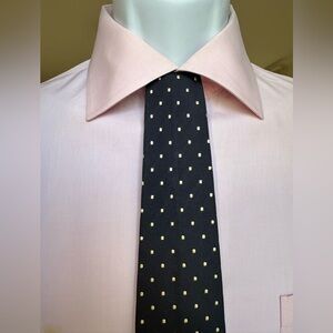 Barneys NY.Polka Dot Tie 100% silk. Made in Italy.